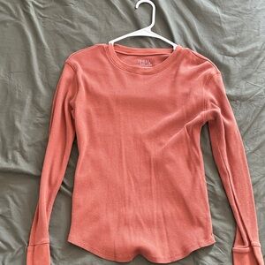 Time and Tru Women's Long Sleeve Top - Coral